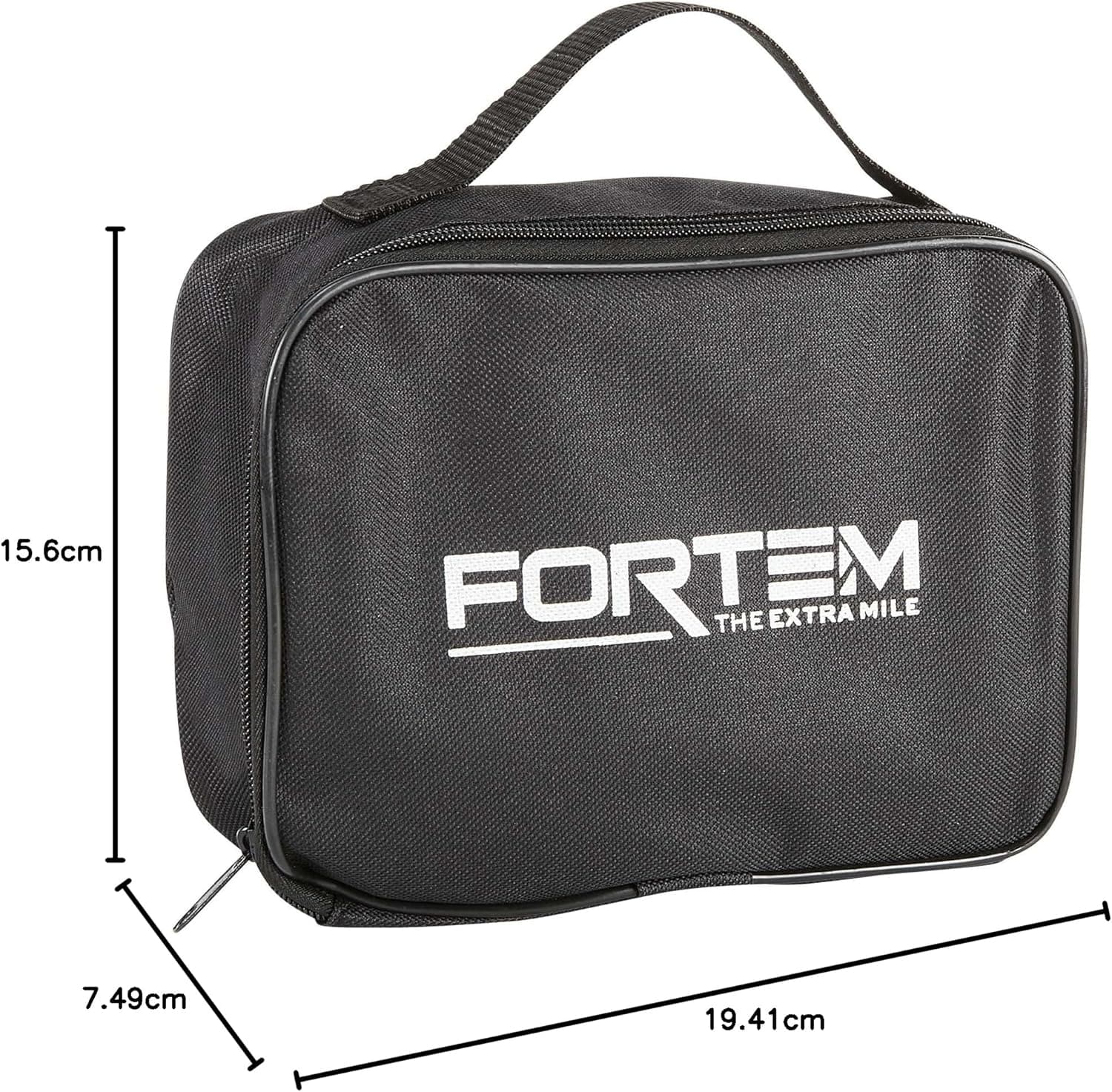 FORTEM Gonfleur pneus Voiture - Compresseur 12V - Compresseur à air portatif Automatique (150 PSI) - Gonfleur Pneu Voiture avec éclairage LED - Compresseurs d'air Portatifs - Moto & Vélo