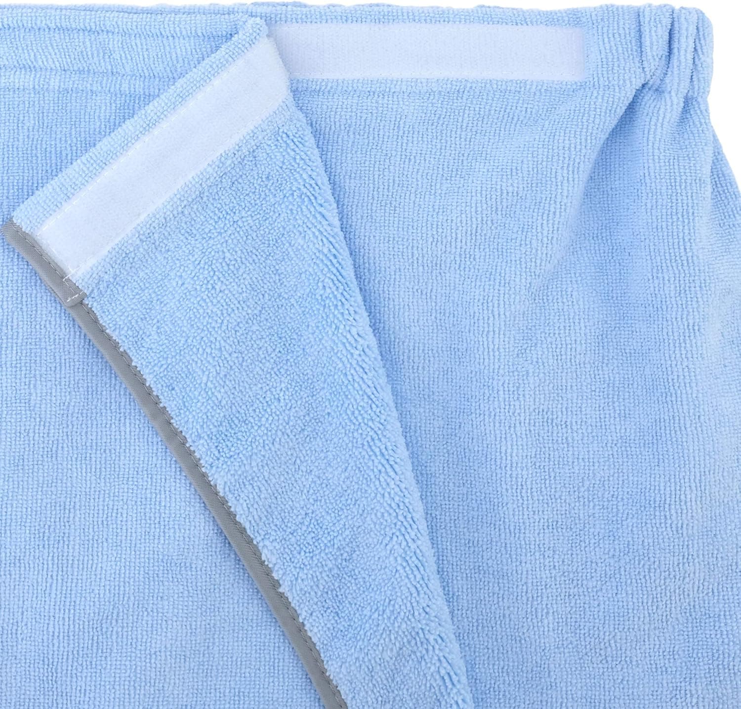 Polyte - Paréo de bain pour femme et serviette de cheveux - microfibres/sèche rapidement - bleu clair - taille unique