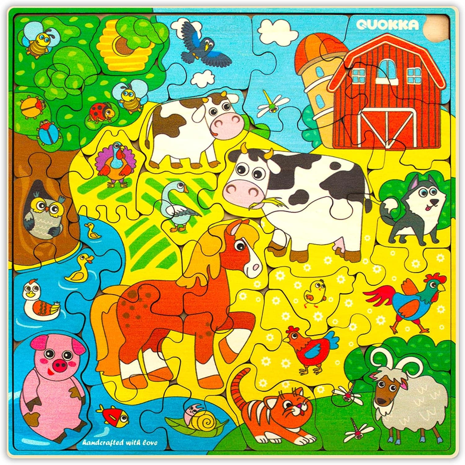 Puzzle en Bois pour Enfants 3 à 5 Ans - Puzzle 6 à 8 Ans