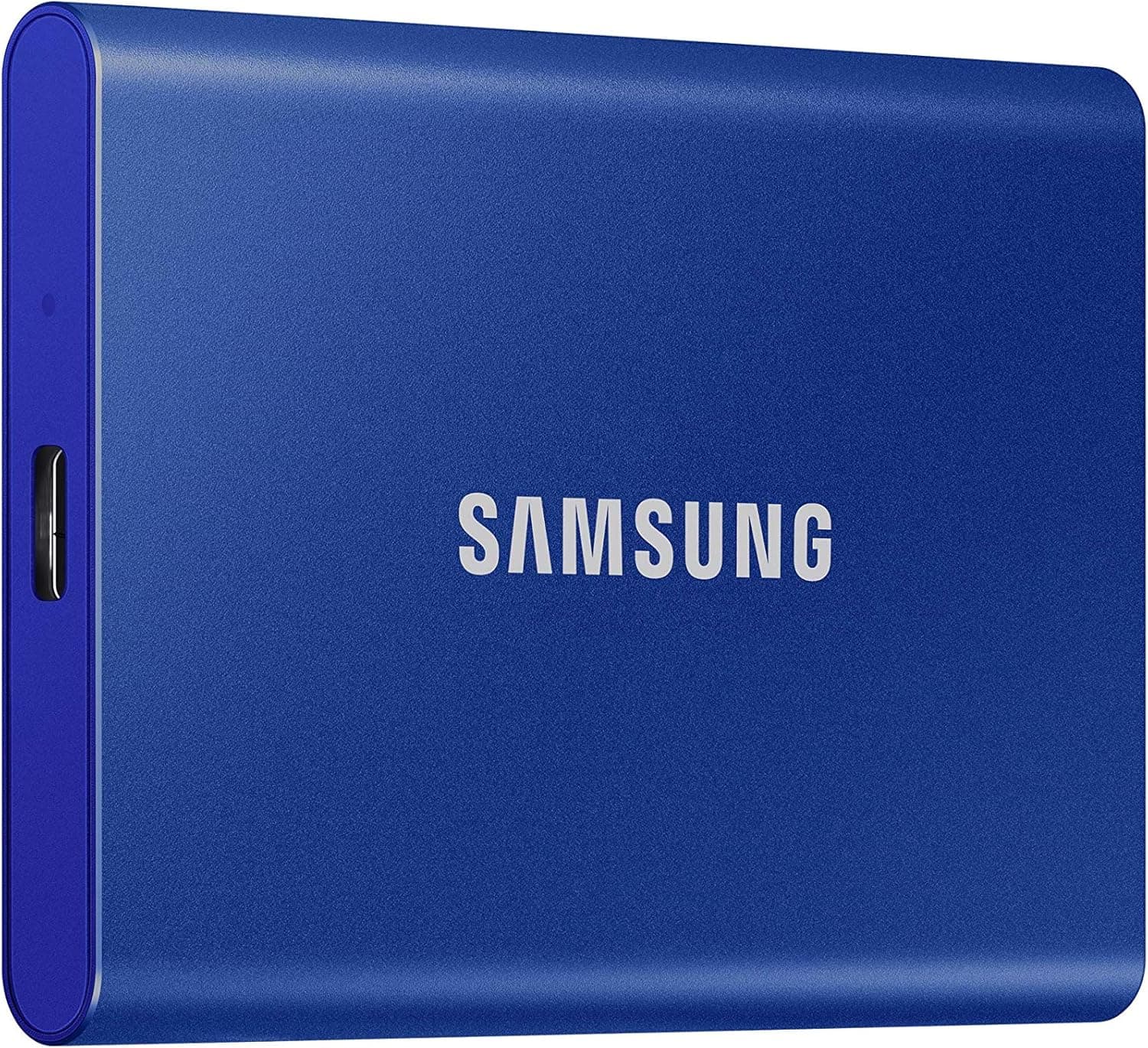 Samsung SSD Externe T7 1 To, Bleu, MU-PC1T0H/WW, Vitesse de lecture/écriture jusqu'à 1050 Mo/s, Sécurisation par mot de passe