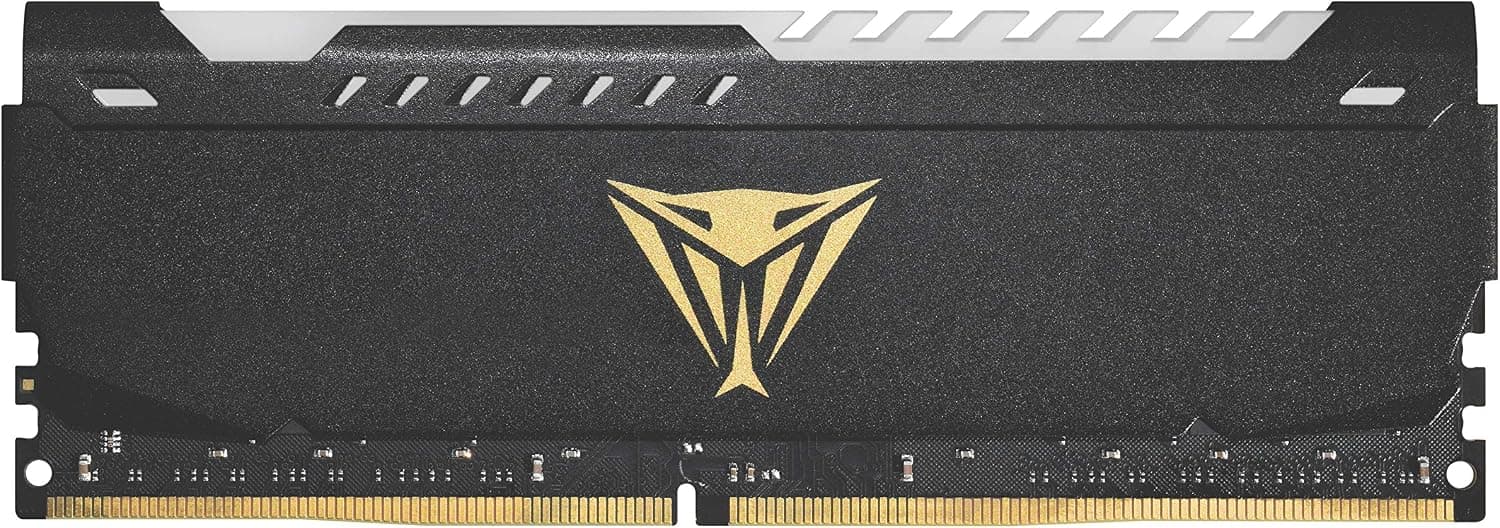 Patriot Memory Viper Elite DDR4 3200 16GB (1x16Go) C18 Module de Mémoire Haute Performance Eclairage LED RGB - Noir