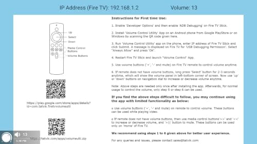 Volume Control for Fire TV Stick