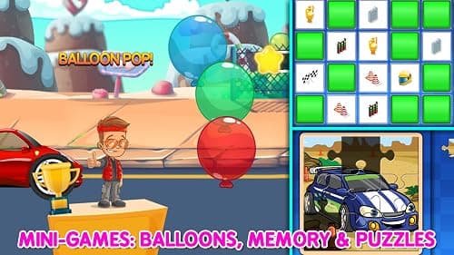 Car Race Game for Toddlers and Kids
