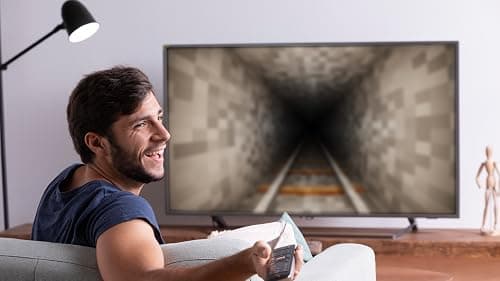 3D Block Craft Endless Train Screensaver & Video Game Live Wallpaper For TV & Tablets