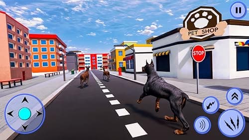 Pet Dog Simulator Games, Dog Attack Simulator, Dog Animal Games, Virtual Dog Games 3D
