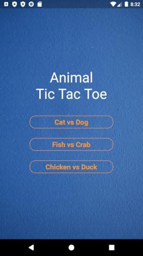 Animal Tic Tac Toe