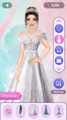 Jeux d'habillage de star de la mode : jeux de relooking de reine de la mode - jeux de maquillage de princesse - jeux d'habillage de poupée mode : jeu de maquillage