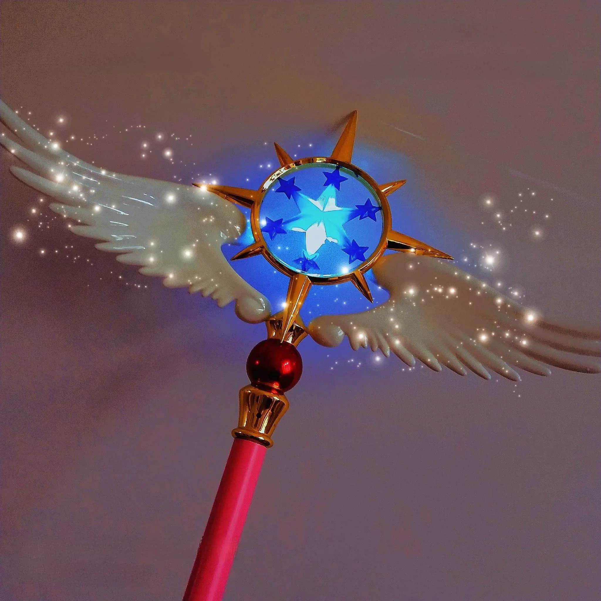 Cardcaptor Sakura Clear Card, KinomPain Sakura Cosplay, Star ReplStick, Magic Wand, Halloween Party Cosplay Props, New, 104cm Length