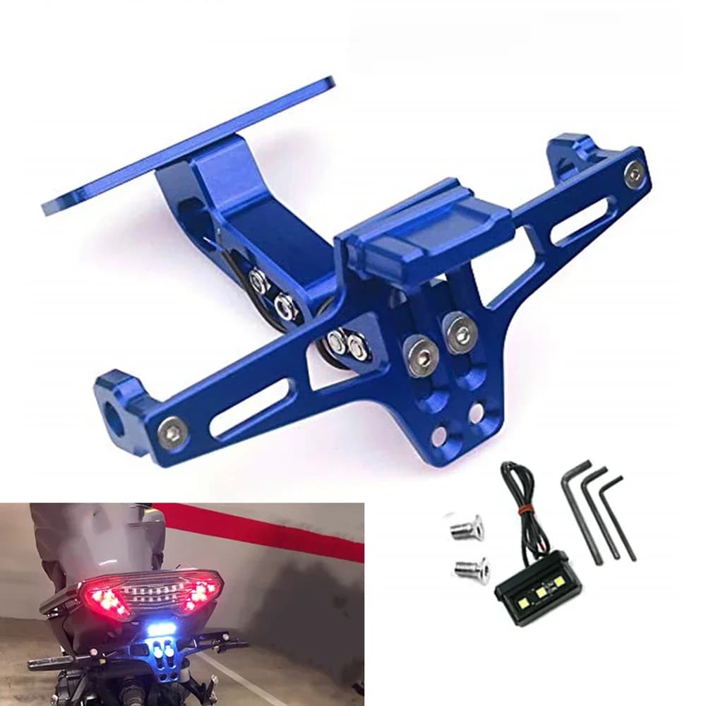 Bandit-Plaque de planificateur arrière de moto universelle, support de montage, lumière LED, Suzuki GSF 250 400 1200 1250 600 600S 650 650S 650N