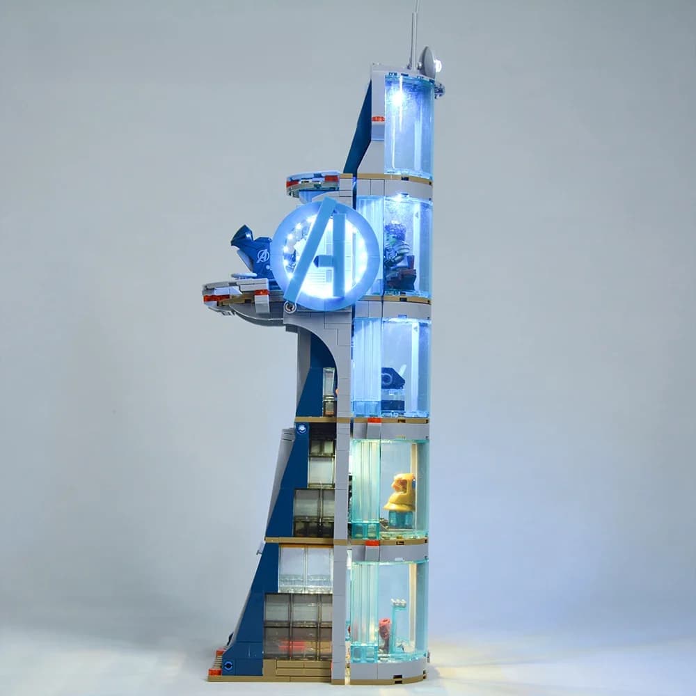 EASYLITE-Ensemble de lumières LED pour 76166 Avenger Tower Battle, jouet de collection, blocs de construction, briques de bricolage, kit d'éclairage uniquement, pas de modèle