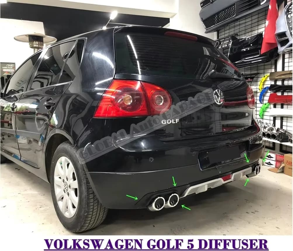 Extension de pare-chocs arrière universelle pour VW Volkswagen Golf 5, accessoire de voiture, ornement de sport automatique, diffuseur de rêves, 2004, 2005, 2006, 2007, 2008
