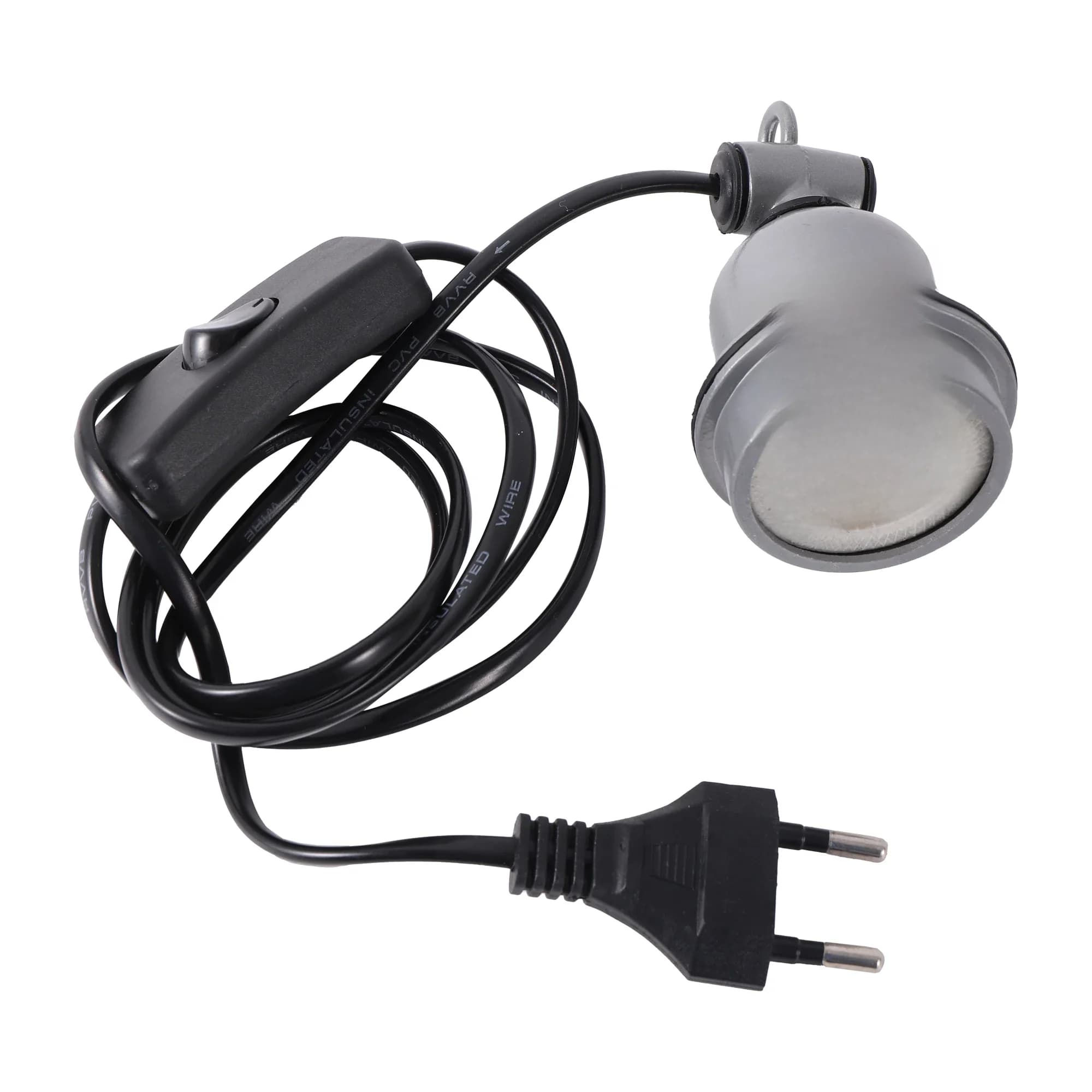 E27 rampant animal de compagnie lézard tortue support de lampe chauffant et interrupteur de cordon d'alimentation porcelet poulet couveuse chauffage spirale prise de lumière 1 Pc