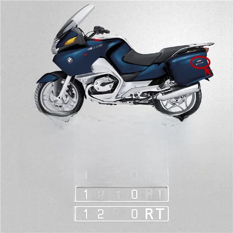 Autocollants de coffre de moto pour BMW, autocollants latéraux de réservoir de carburant, coffre à bagages, R1200 RT, Runder RT, R 1200 RT