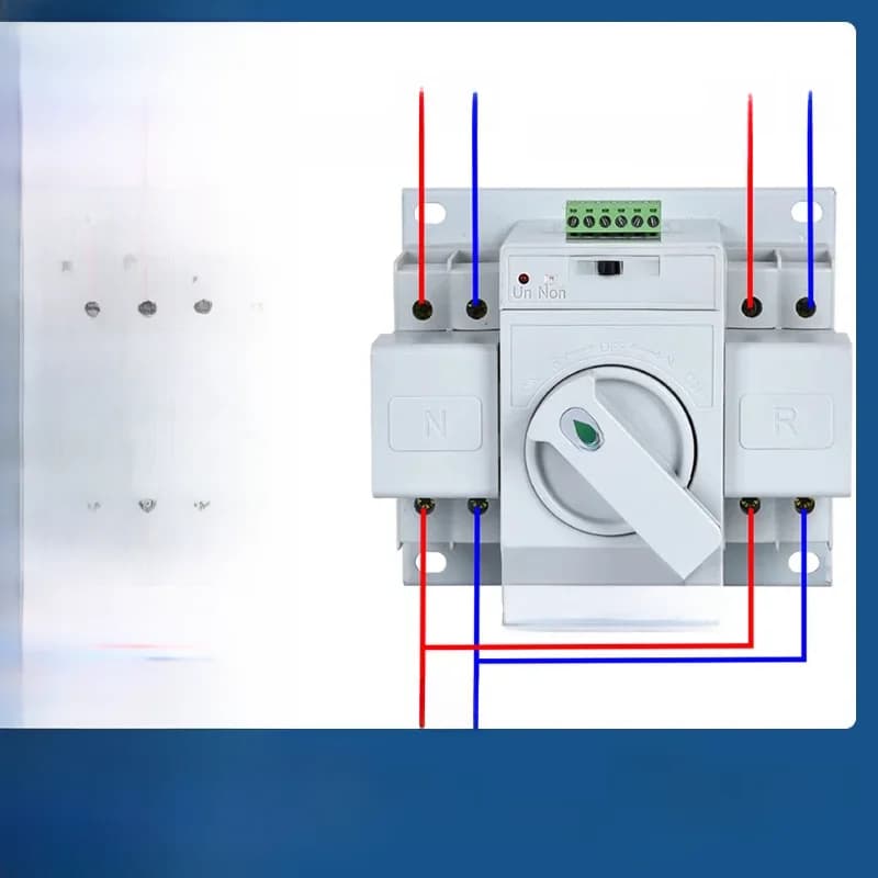 Commutateur de transfert automatique ATS double puissance MCB 2P 4P commutation automatique/manuelle des disjoncteurs MCB 63A 32A