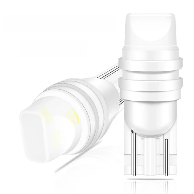 10x T10 Led W5W Led céramique 3D Canbus ampoule voiture intérieur lumière WY5W 194 168 lecture dôme lumière Instrument plaque tourner lampe latérale