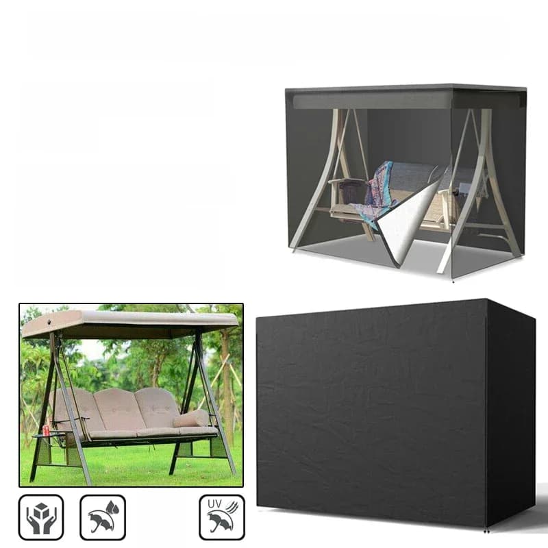 Housse de hamac pivotante, 2 places, 3 places, protection extérieure pour jardin, Patio, pare-soleil, imperméable, housse de pluie pour chaise