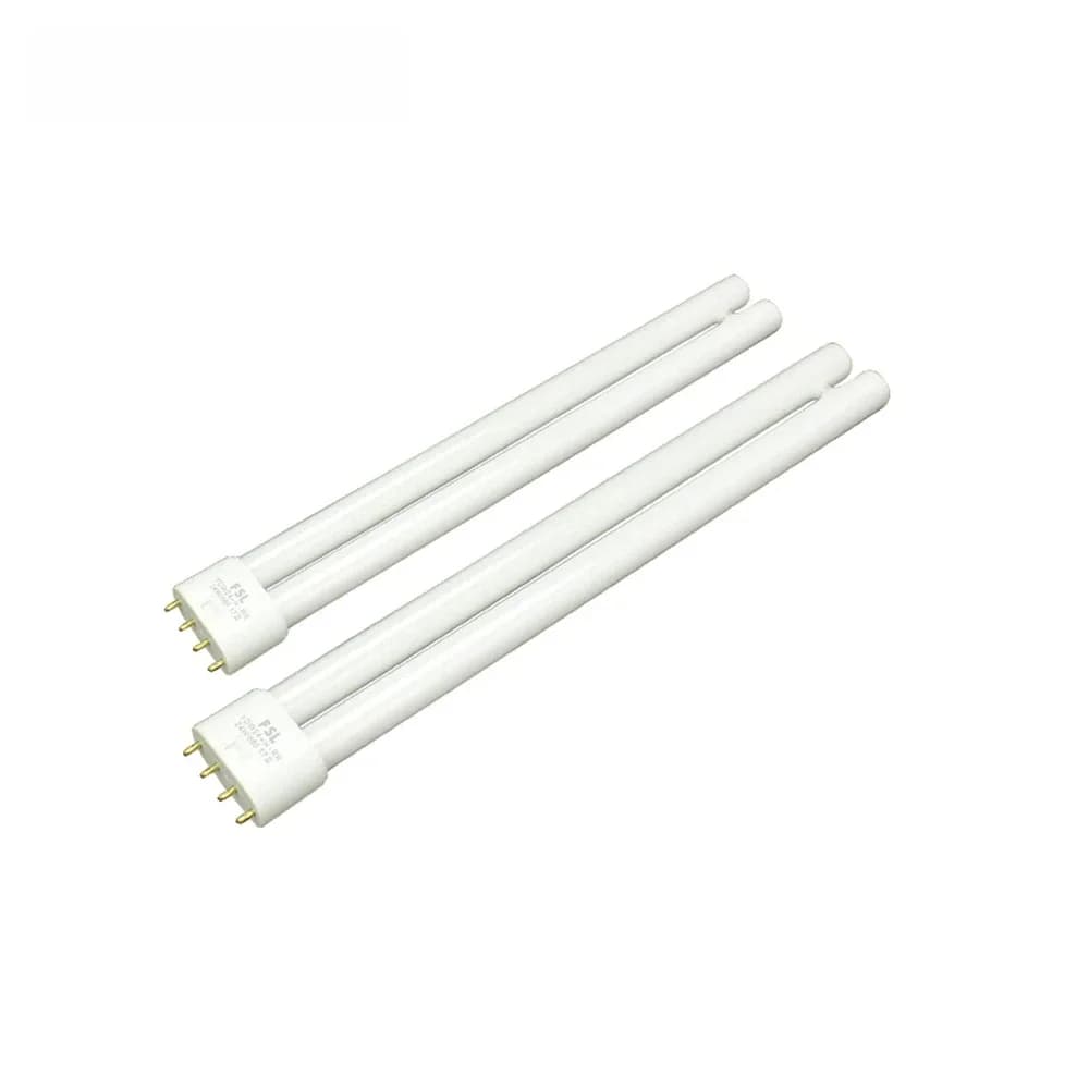 ZHMZH 18W 24W 36W 40W 55W lampe fluorescente 4 broches double Tube Base de lumière à économie d'énergie Tube d'économie d'énergie H 2G11 blanc jaune