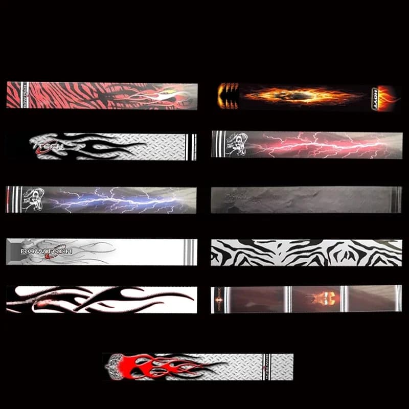 14 pièces flèche arbre enveloppes peau autocollants enveloppes Fletching tir à l'arc OD 6-8mm carbone/aluminium/fibre de verre flèche accessoire