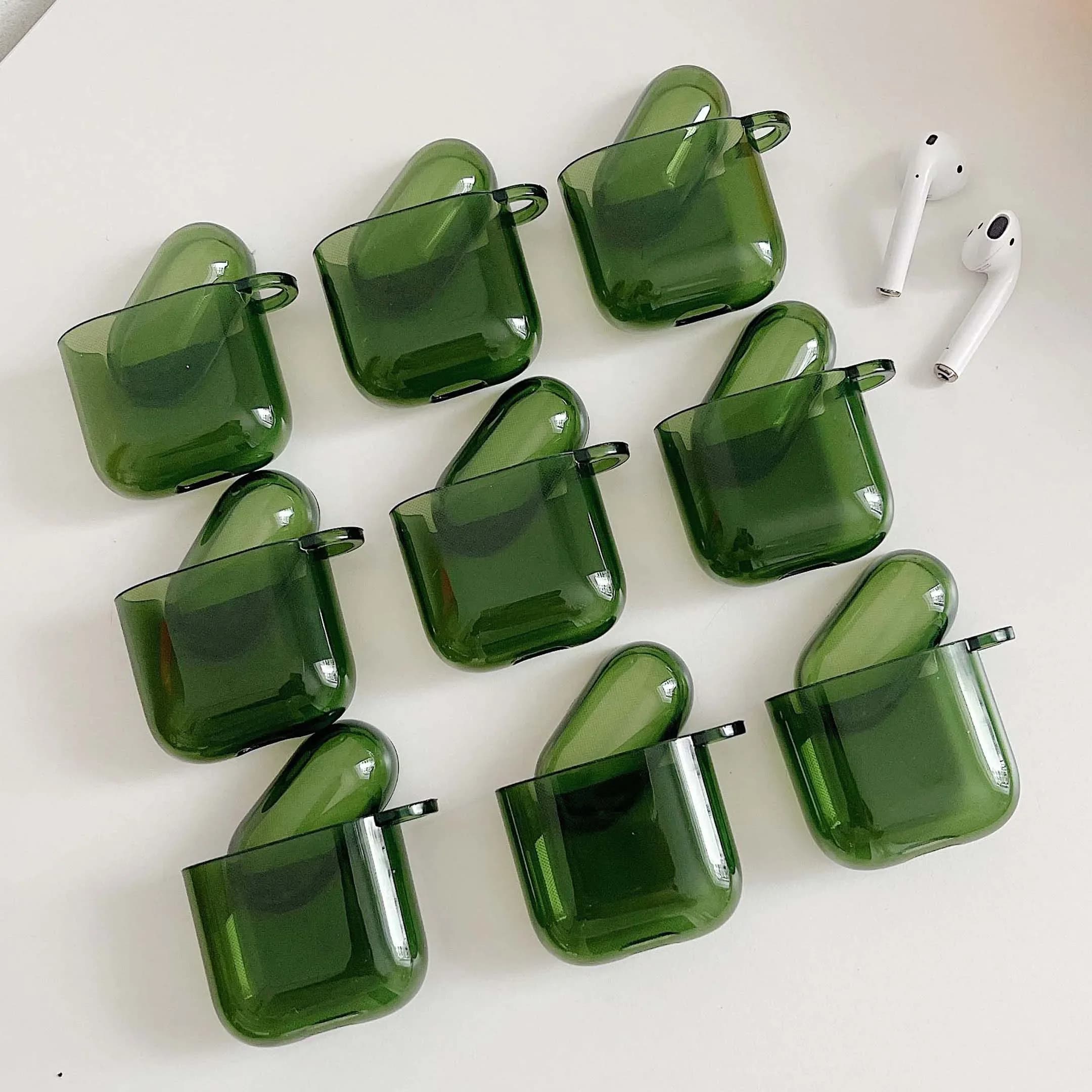 Étui pour écouteurs rétro vert de haute qualité pour apple airpod 1 2 3 pro 2nd 4 étuis pour airpods coque pour écouteurs conque 2/1 boîte de chargement