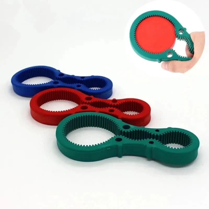 Ouvre-boîte anti-alde avec poignée en caoutchouc, ouvre-boîte, clé à outil, bouchon de bocal de bouteille de bière, gadgets de cuisine à domicile, torsion, fourni