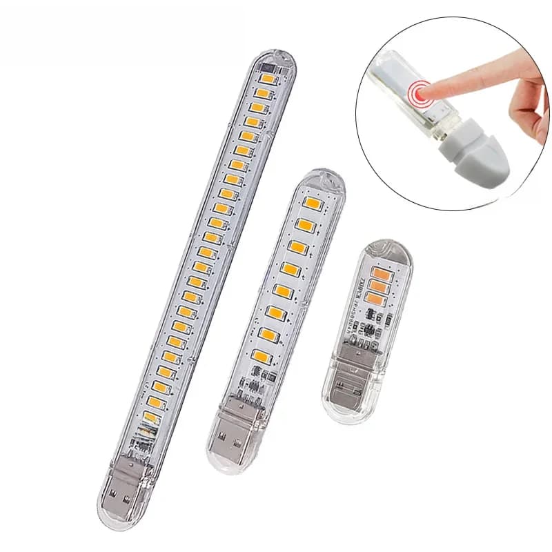 Lampe de lecture LED USB ZHMZH à interrupteur tactile, mini lampe de bureau LED, rouge, bleu, vert, blanc, portable, flexible, lumières nocturnes, DC5V 1.5W