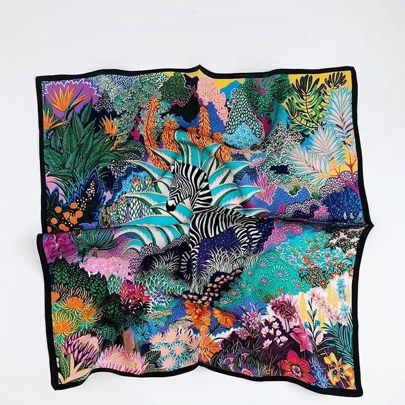 Foulard en Satin 2023 soie véritable pour femmes, nouvelle collection 100%, carré, Bandana, châle, cadeau pour dames