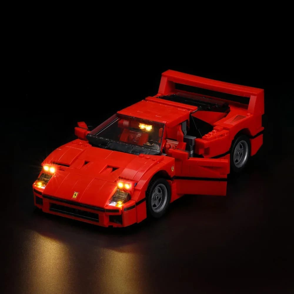 Jeu d'éclairage LED pour voiture série Creator F40, compatible avec le modèle 10248, briques de blocs, kit d'éclairage uniquement, modèle non inclus, 21004