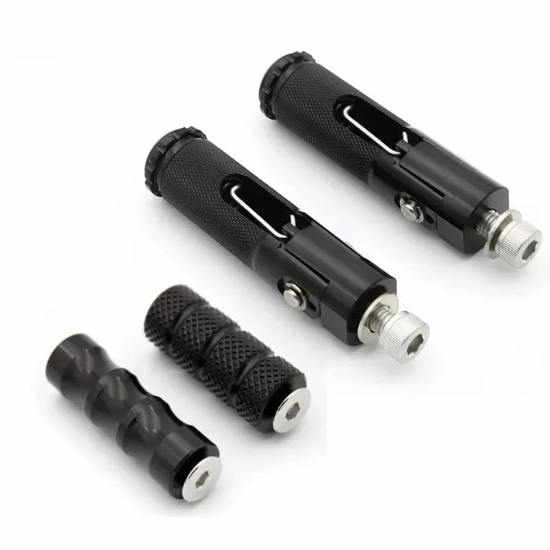 Pédale de repose-pieds pliante CNC universelle, pour Kawasaki Suzuki GSXR 600 750 1000 SV650 Ninja 250 Z1000 Z750 Z300 ZX6R-ZX14R
