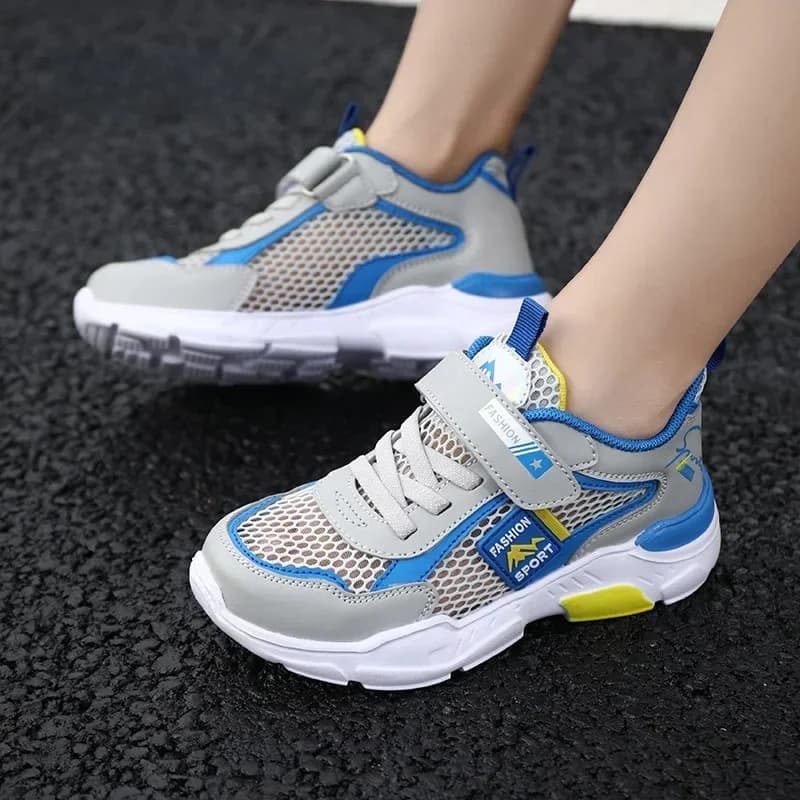 Chaussures de Sport en maille pour enfants, baskets légères et décontractées pour garçons de 5, 8, 9, 10, 12 et 13 ans