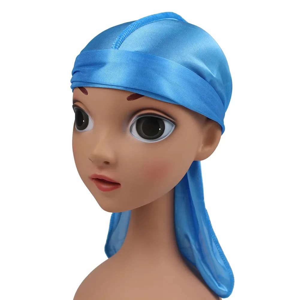 Enfants soie Durag doux couverture de cheveux Protection Bandanas enfant soyeux Durags garçons Durag vague casquette haute qualité enfants Durag
