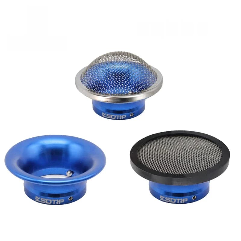 ZSDTRP carburateur 50mm filtre à Air moto coupe de klaxon de vent trompette en alliage avec Guaze pour Keihin PWK21/24/26/28/30mm PE 28/30mm