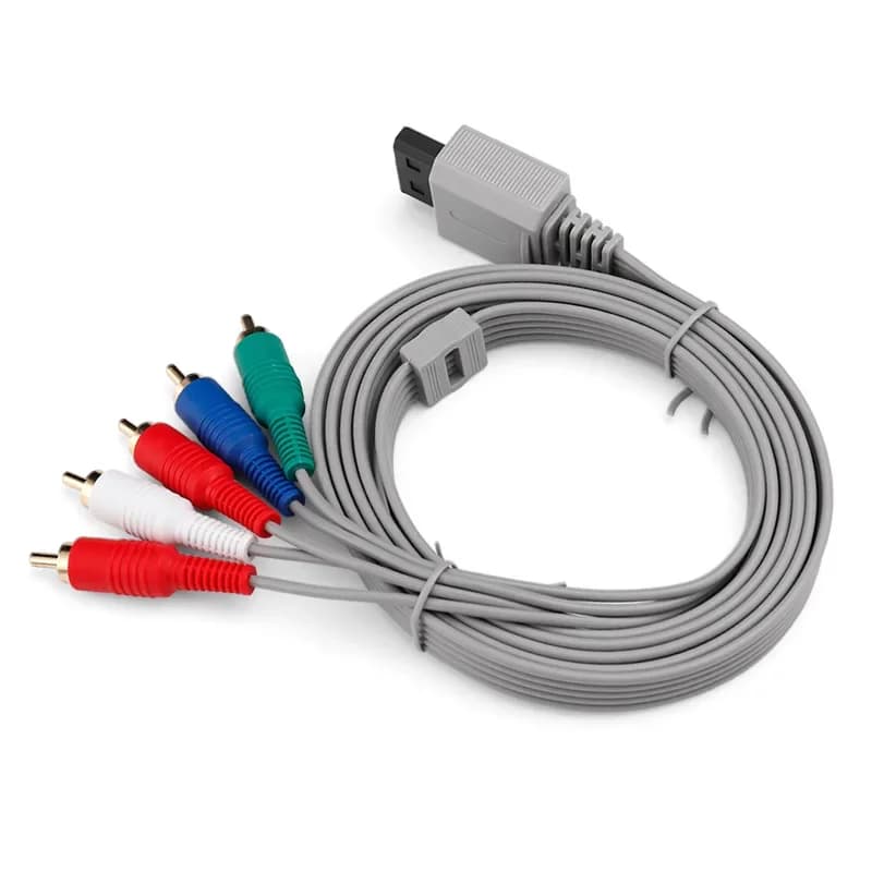 Câble de coordinateur pour WII Wprospects U, affichage HD de jeux, document vif, image claire, entrée vidéo TV, pratique, 5 têtes