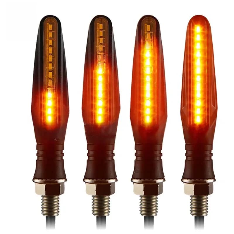 Clignotant universel pour moto, Clignotant, Clignotant, Clignotant, Marque intégrée, 335SMD, E11, Boulon M10