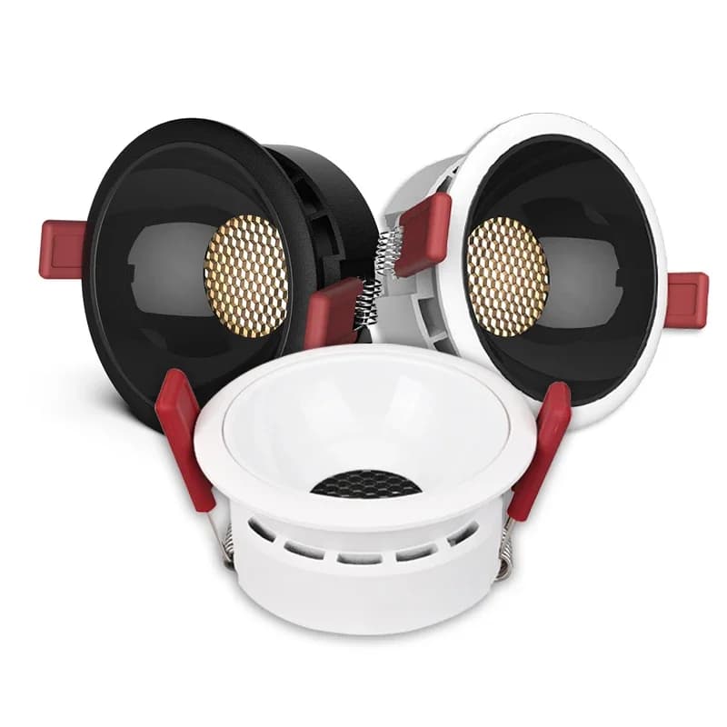 Plafonnier encastré anti-éblouissement 7W 9W 12W 15W 18W 25W, spots LED Cob en nid d'abeille, luminaires de plafond, éclairage 85-265V