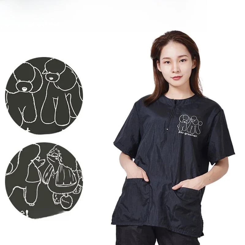 Vêtements de travail imperméables pour toilettage d'animaux, uniformes de toilettage pour chiens, vêtements anti-adhérents pour la toilettage des animaux, blouse de magasin d'animaux, tenue de travail