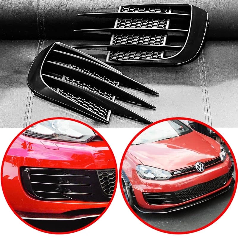 Pour VW Volkswagen Golf 6 MK6 VI GTI R R20 ABS antibrouillard ombre voiture avant antibrouillard capots sourcil oeil vent couteau couverture garniture