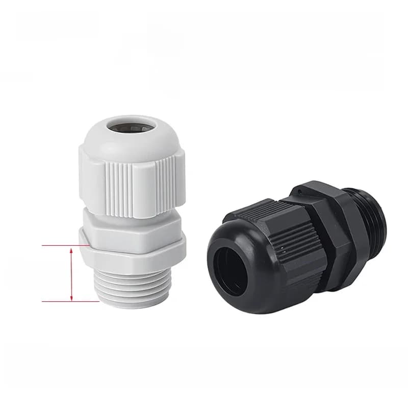 JIAF 10 pièces PG7-PG29-longueur presse-étoupe en Nylon Joint étanche IP68 Joint d'étanchéité en plastique boîte étanche connecteur de verrouillage de sortie