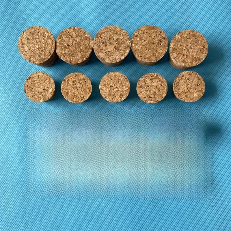 Bouchon de bouteille en verre de laboratoire en liège, diamètre supérieur 18mm à 54mm, 20 pièces