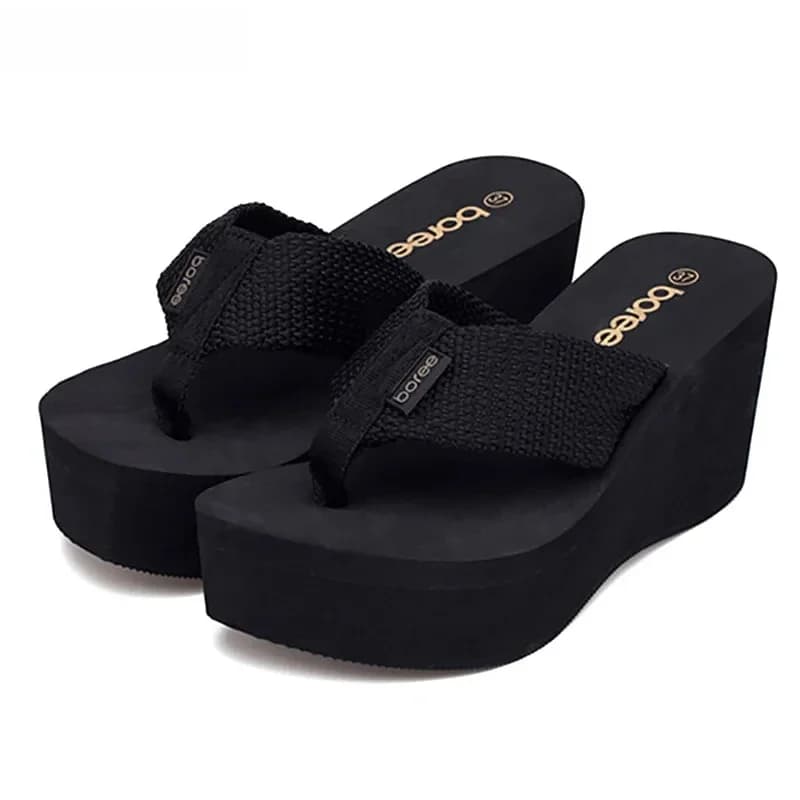 BOREE-Sandales à l'offre elles compensées pour femmes, tongs de plage, à talons hauts, en graphène, dépistolet ant, non ald, nouvelle collection été