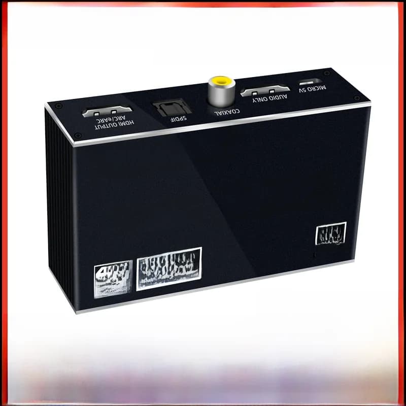 Extracteur audio HDMI 2.0 eARC 2026 – Meilleur répartiteur HDMI 4K 120Hz RGB8:8:8 HDR, convertisseur audio HDMI 4K vers optique TOSLINK SPDIF 7.1