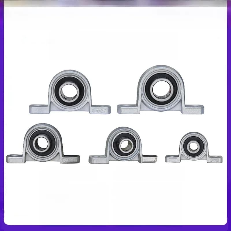 4/10 pièces en alliage de Zinc diamètre 8mm 10mm 12mm 17mm alésage roulement à billes bloc d'oreiller Support monté KP08 KP000 KP001 Kp003 Kp005 Kp006