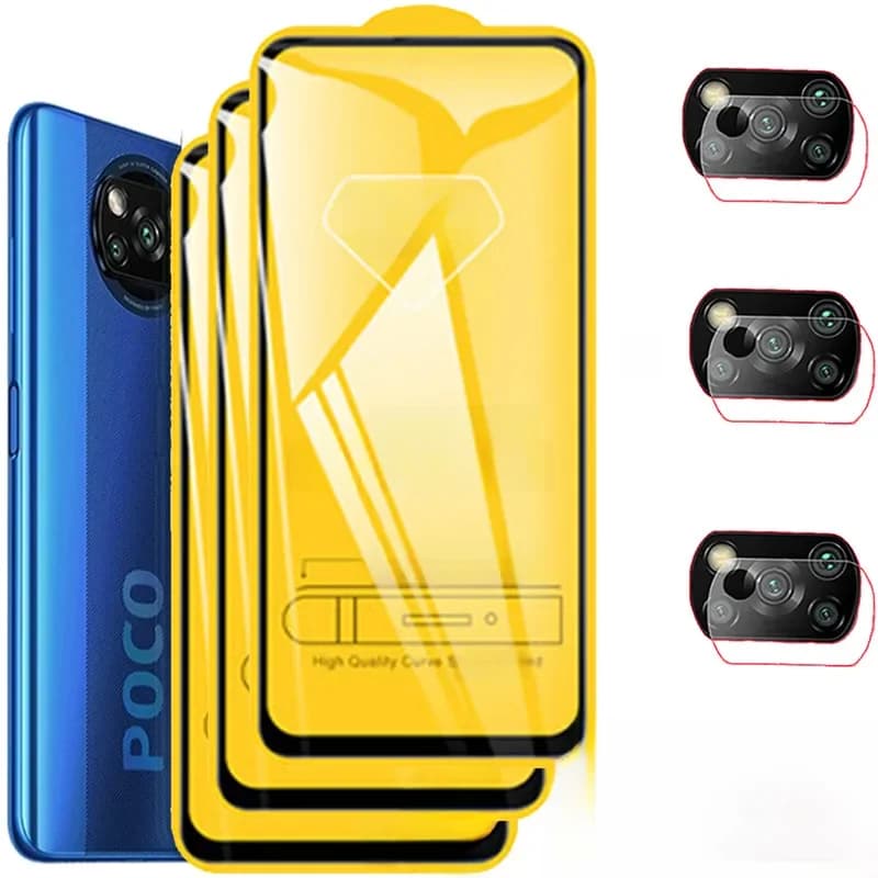 1 ~ 3 verre trempé Poco X7 F6 X6 X5 X3 F5 Pro 5G Caméra Film de protection pour Poco F7 Ultra verre trempee Poko F5 Pro écran protecteurs Poco X3 NFC X-3 Pro Screen Protector Poco X3 Pro Glass Poco F7