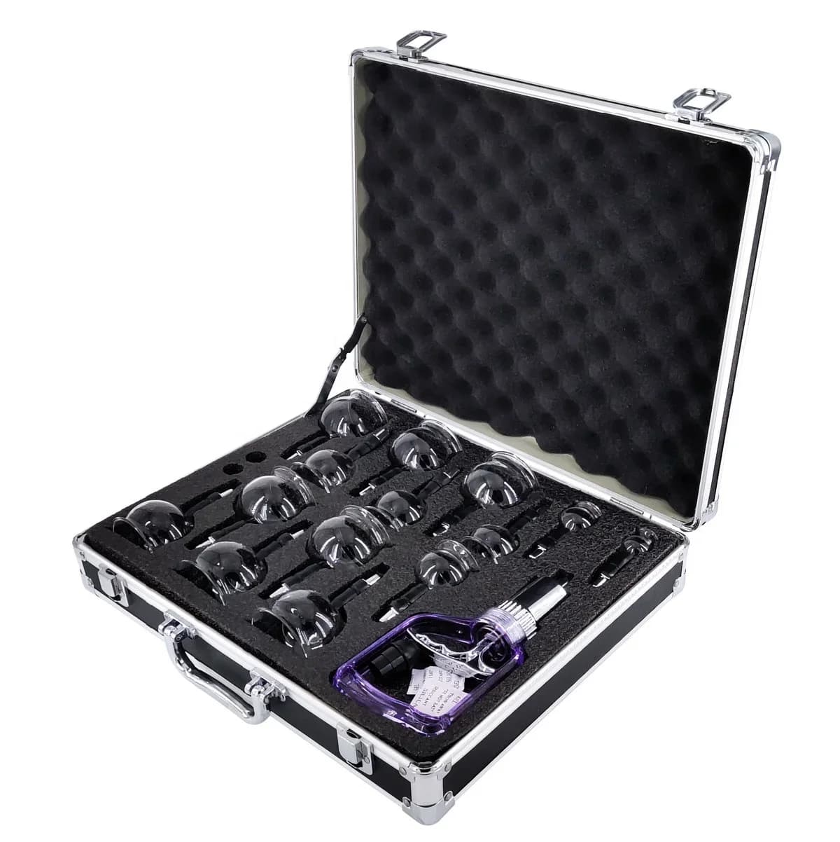 Dispositif de Chi ping en verre sous vide, longueur de la bouche, hijama, standardisation, verre de beauté, ensemble de 14 pièces, nouveau