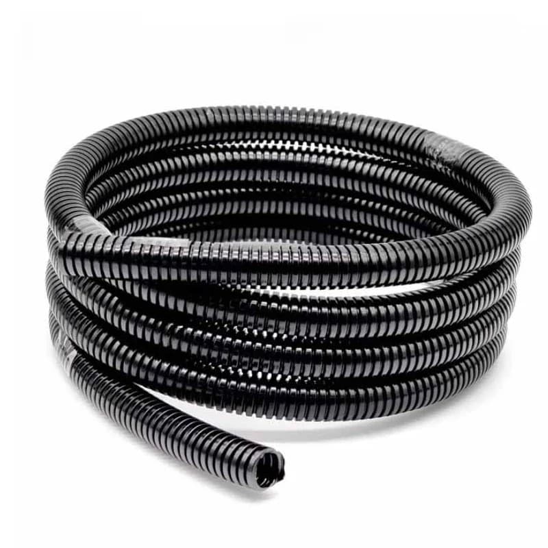 Conduit ondulé en plastique 1/5/10M, 7-54.5mm, tuyau PE ignifuge, Protection des fils, manchon noir, Tube de faisceau de câbles