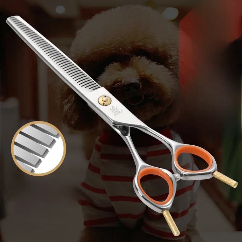 Fenice – ciseaux amincissants professionnels pour toilettage de chien, 7.0 pouces, taux d'amincissement de 50%, JP440C, ciseaux pour animaux de compagnie, outils pour esthéticiennes