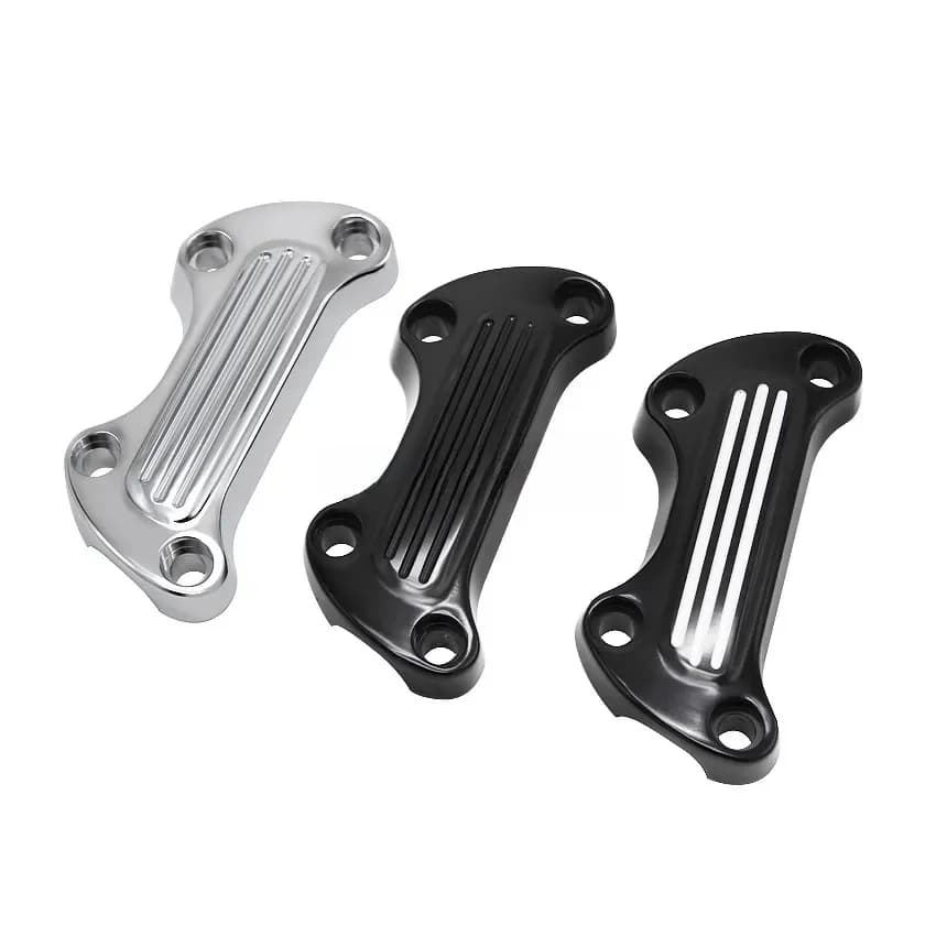 Leviers de guidon de moto CNC, pince de couverture supérieure, Harley Touring Street, installation de Softail, ocia Fat Boy Sportster