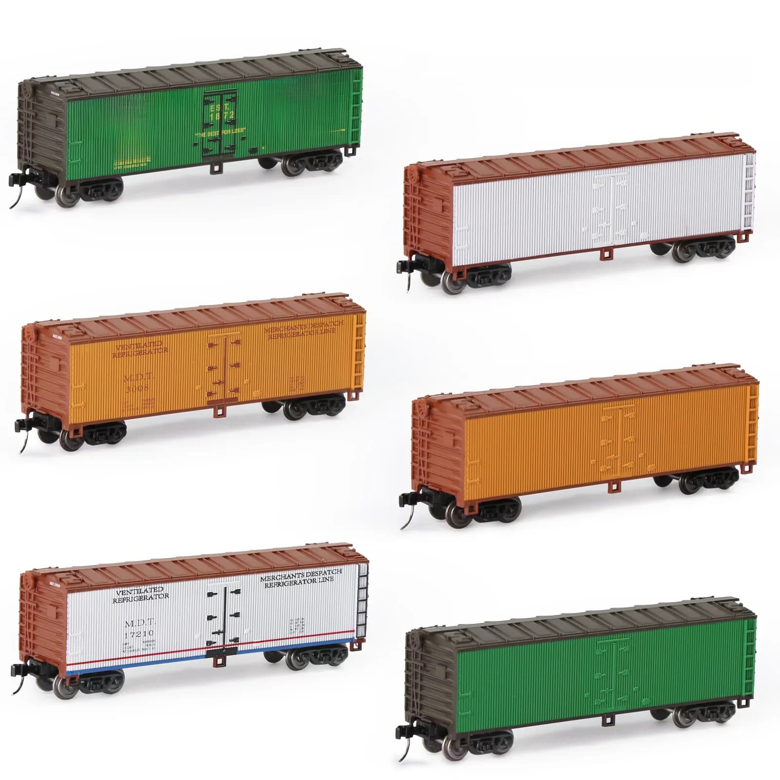 Lot de 3 modèles de Wagons de chemin de fer, échelle 1:160, 40 pieds, boîte de 40 pouces, Stock roulant C15016