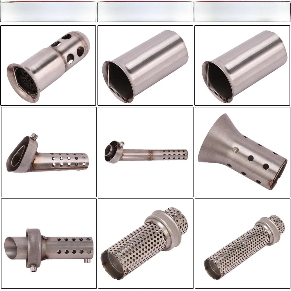 Tuyau d'échappement universel pour moto, 61mm, DB Killer, réduit le bruit, 51mm, pour Kawasaki, Honda, Suzuki, BMW, Yamaha
