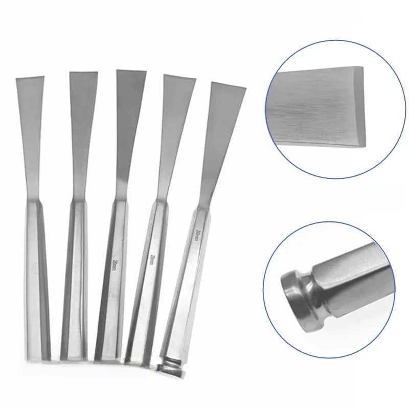 Ostéotomes osseux 4-24mm, Instruments chirurgicaux orthopédiques vétérinaires, 1 pièce