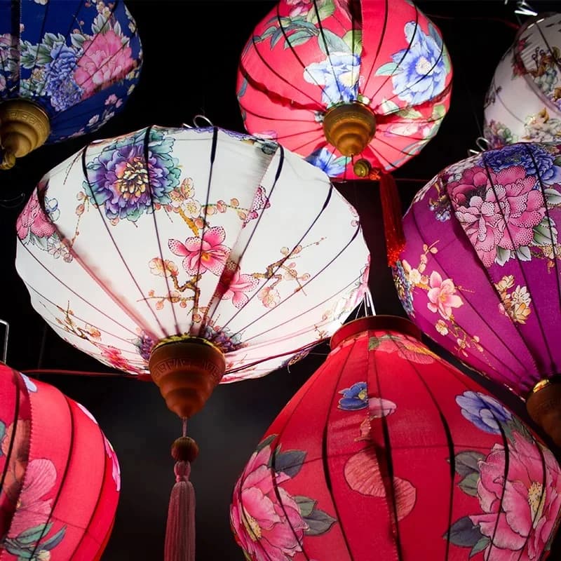 InjLanternes chinoises rétro de 14 pouces, lanterne de la mi-automne du Japon et du Vietnam pour mariage en plein air, fête du festival du printemps, décor de confrontation